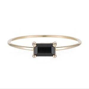 Jennie Kwon E.W.O. Ring White Gold & Onyx